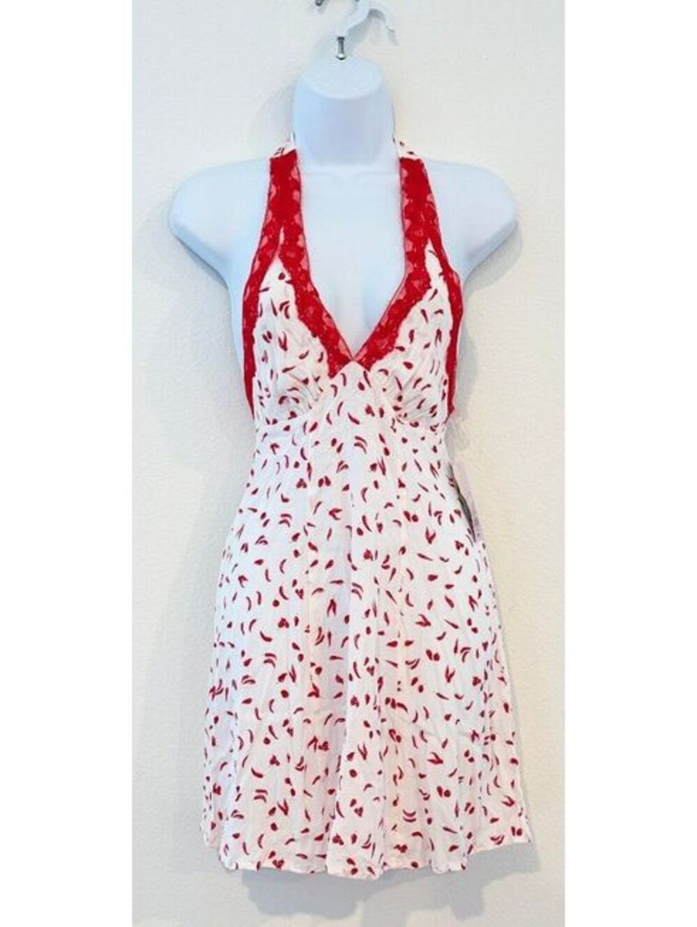 Wild Fable Chili Pepper Halter Mini Dress Women Size XXS
